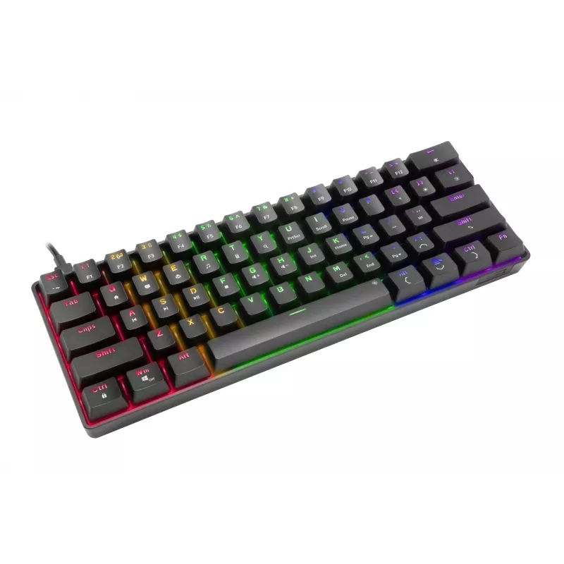 Speedlink Atmos RGB Rainbow teclado, distribución US (SL-670015-BK-US)