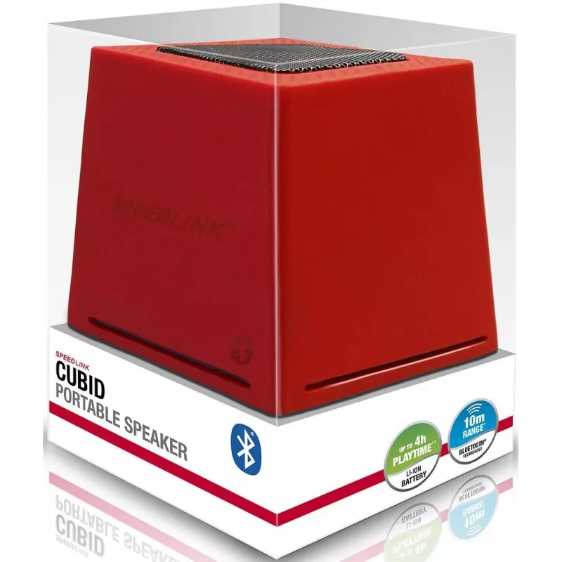 Speedlink Cubid BT altavoz, rojo (SL-8904-RD)