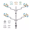 Logilink Soporte para cuatro monitores, 17-32
