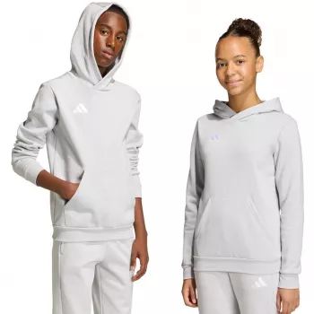 adidas Entrada 26 sudadera con capucha para niños gris JZ6562 (164 cm)