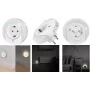 LogiLink enchufe con luz de noche LED y sensor de crepúsculo con 1x CEE 7/3 (LED012)
