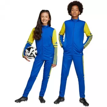 adidas Squadra 25 pantalón de entrenamiento para niños - azul/amarillo - talla 152 cm (JP3154)