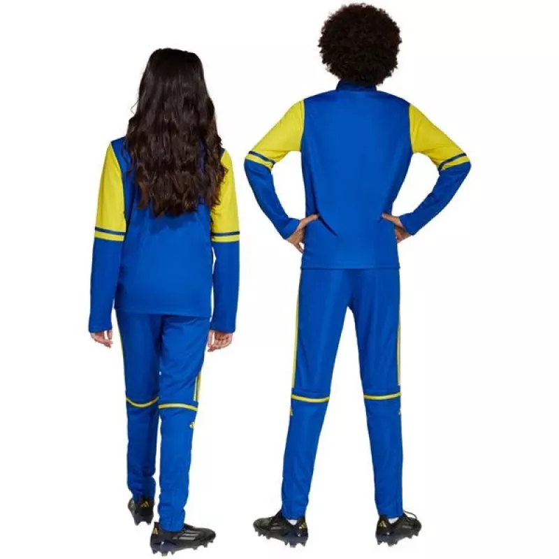 adidas Squadra 25 pantalón de entrenamiento para niños - azul/amarillo - talla 152 cm (JP3154)