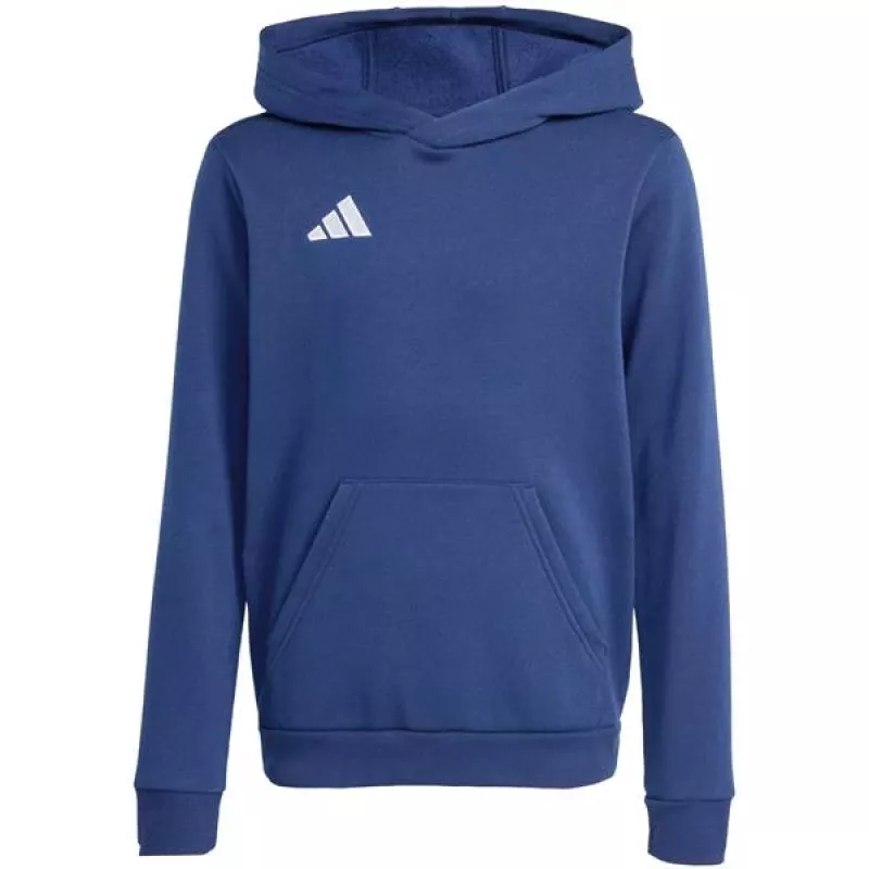 adidas Entrada 26 sudadera con capucha para niños azul marino 140cm JZ6567