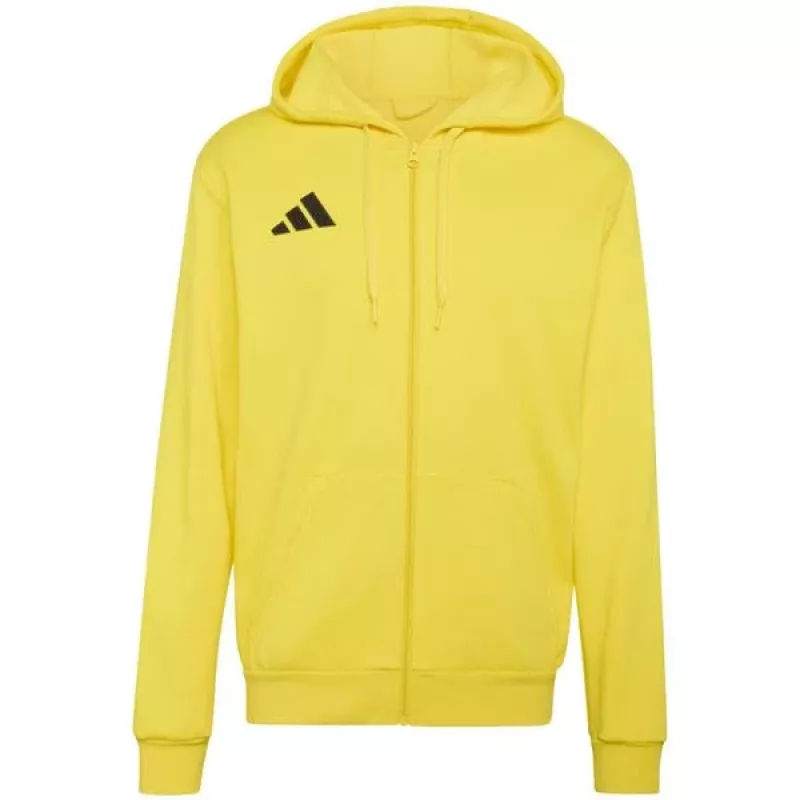 adidas Entrada 26 sudadera con capucha con cremallera completa para hombre amarillo sudadera de entrenamiento KF8964 talla L