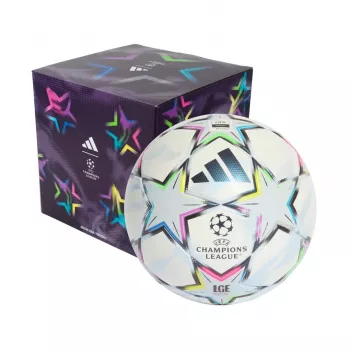 adidas UCL League 26/27 League Stage Box balón de fútbol talla 4 blanco/azul/rosa/verde KE9771