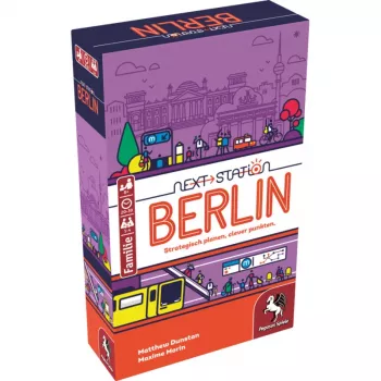 PEGASUS Next Station Berlin – juego de mesa de tirar y escribir (edición alemana)