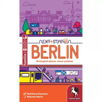 PEGASUS Next Station Berlin – juego de mesa de tirar y escribir (edición alemana)