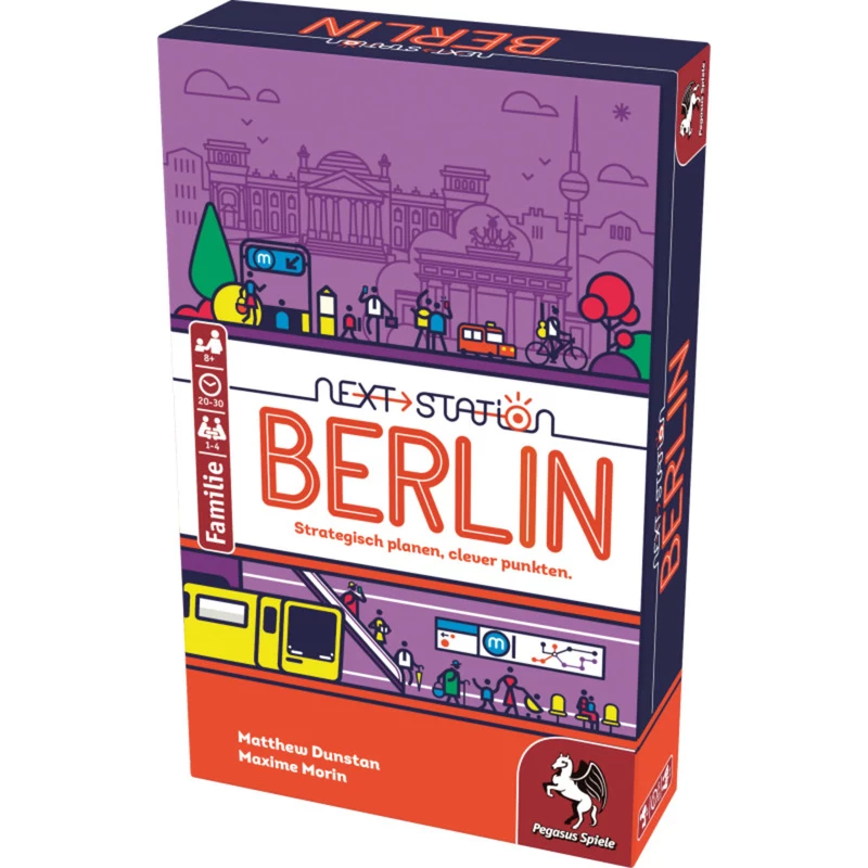 PEGASUS Next Station Berlin – juego de mesa de tirar y escribir (edición alemana)
