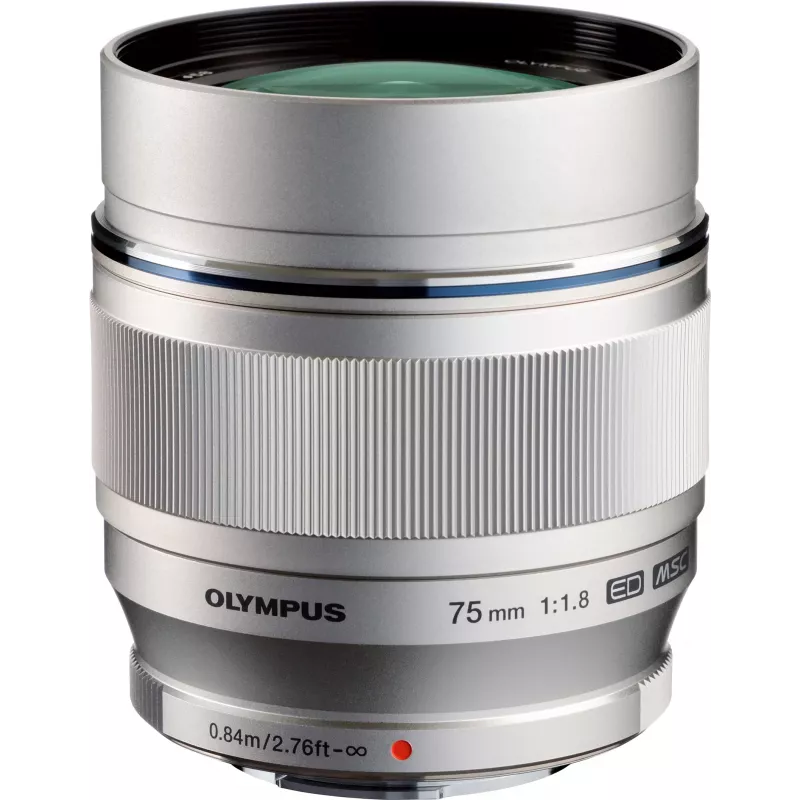 OM System M.Zuiko Digital ED 75mm f/1.8 objetivo, plateado (V311040SW000)