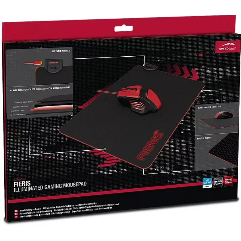 Speedlink Fieris alfombrilla para ratón (SL-620103-BK)