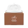 Mantequera FIFTYEIGHT Versteckt blanco – mantequera de porcelana con cara oculta