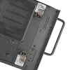 SilverStone SST-RAC-SRW-002 set de ruedas giratorias (2 ruedas, negro, giro 360°, freno Total Lock)
