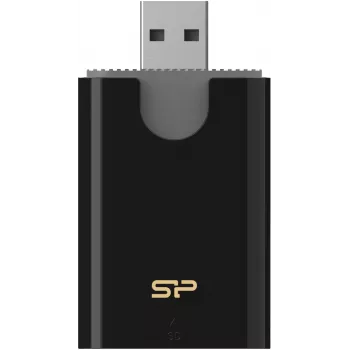 Silicon Power Combo Lector de tarjetas SD/microSD, USB 3.2 Gen 1 Type-A, Negro (SPU3AT5REDEL300K)