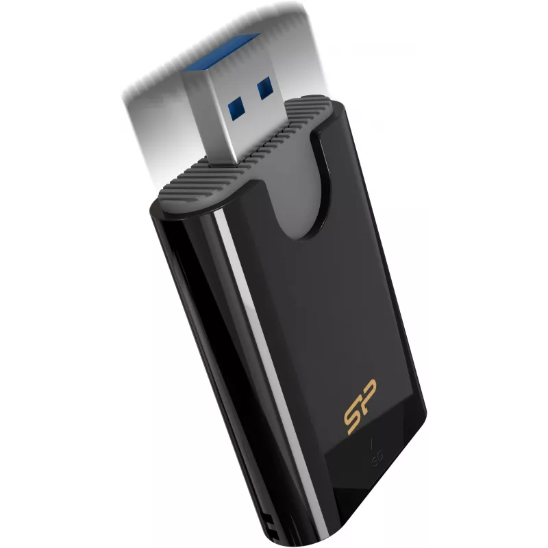 Silicon Power Combo Lector de tarjetas SD/microSD, USB 3.2 Gen 1 Type-A, Negro (SPU3AT5REDEL300K)