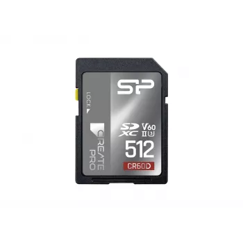 Silicon Power tarjeta de memoria 512GB SDXC UHS-II V60 - 280MB/s lectura, 150MB/s escritura