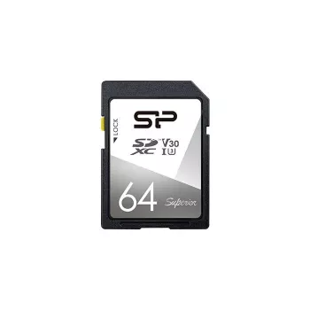 Tarjeta de memoria Silicon Power 64GB SDXC UHS-I U3 V30 - 100 MB/s lectura, 80 MB/s escritura, vídeo 4K