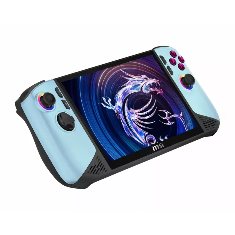 PC portátil gaming MSI Claw 8 AI+ A2VM Glacier Blue Edition-254PL - Intel Core Ultra 7 258V, 32GB LPDDR5x, 1TB SSD, pantalla táctil de 20,3 cm (8 inch) FHD 120Hz, Intel Arc Graphics, Windows 11 Home