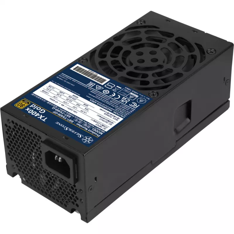 SilverStone TX400x Gold 400W 80 PLUS Gold fuente de alimentación ATX, negro, 2x PCIe