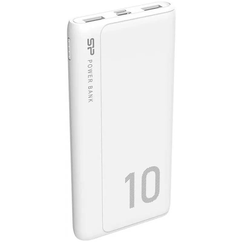 Silicon Power GP15 10000 mAh batería externa, blanca (SP10KMAPBKGP150W)