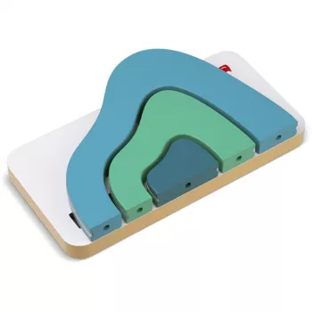 TONIES Mini estantería - Berg 11003982 metal cromado plateado 2 baldas estantería