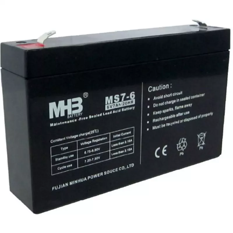 PowerWalker MHB MS7-6 batería VRLA 12V 7Ah para sistemas SAI