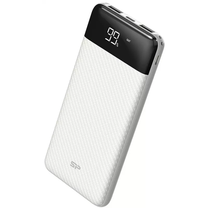 Silicon Power GP28 10000 mAh batería externa, blanca (SP10KMAPBKGP280W)