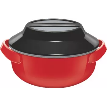 Milton Microwow 1000 cazuela térmica, 0,82 L, roja (MT-6491-P)