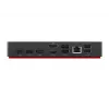 Lenovo ThinkPad Universal USB-C Dock 40AY0090EU - Compatibilidad con 3x pantallas 4K, 100W Power Delivery, 10 puertos, Negro