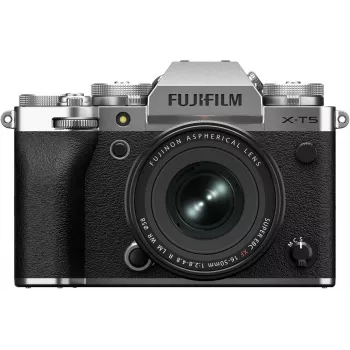 Kit de cámara sin espejo Fujifilm X-T5 / XF16-50mm F2.8-4.8 R LM WR, plateada (16939461)