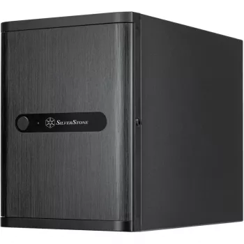 SilverStone Technology SST-CS240 Caja NAS Mini-ITX negra con 4 bahías hot-swap