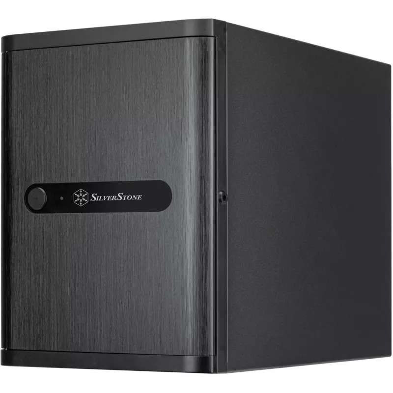 SilverStone Technology SST-CS240 Caja NAS Mini-ITX negra con 4 bahías hot-swap