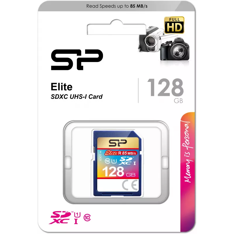 Silicon Power 128GB SDXC UHS-I U1 V10 tarjeta de memoria