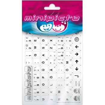 Kolm Lõvi Minipicto estonio, pegatinas para teclado (KB-UNI-EE01-WHT)