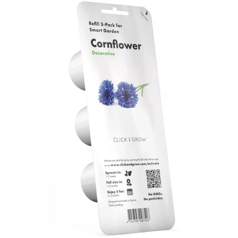 Click & Grow cápsulas de plantas de aciano para Smart Garden, pack de 3 (SGR36X3)