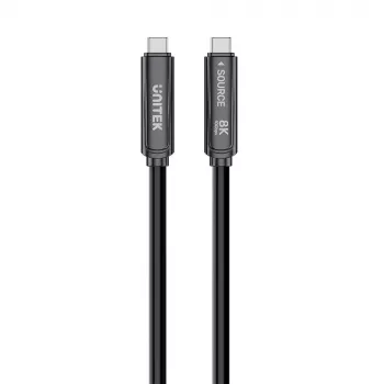 UNITEK cable óptico activo USB-C 10m 10Gbps PD60W 8K@30Hz negro