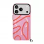 LAUT funda Keyko Pop para iPhone 17 Pro, Rosy Wave