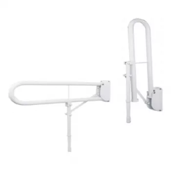 Barra de apoyo abatible HD-05, 76 cm, blanco