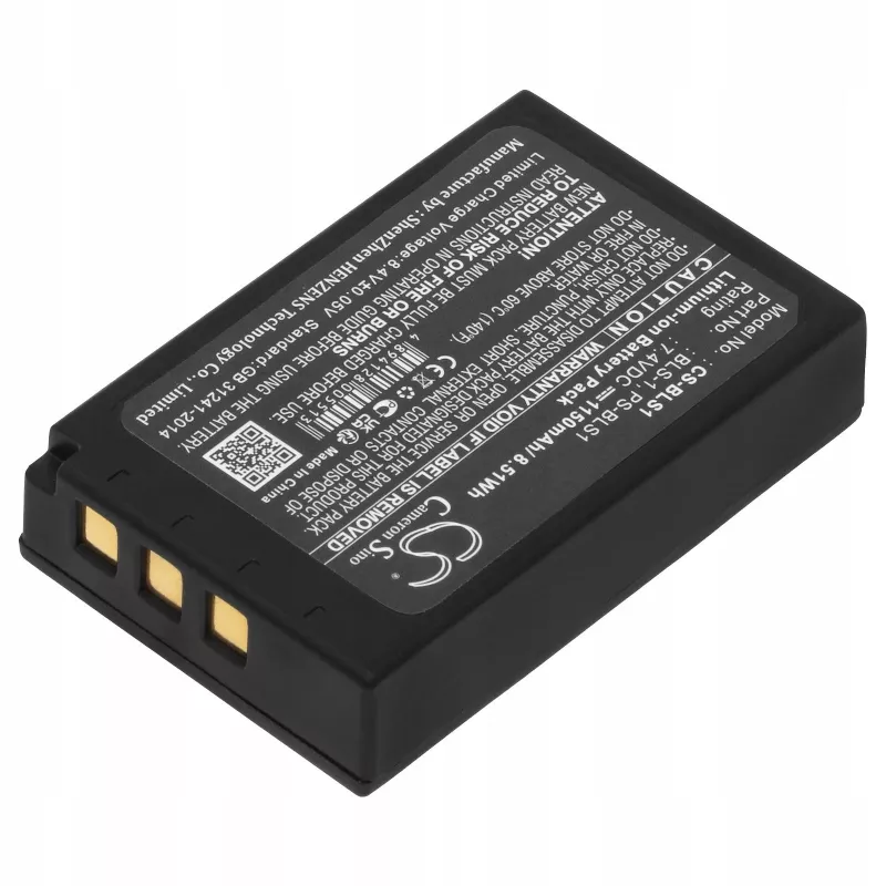 Olympus batería BLS-1 de sustitución 7,4V 1220mAh Li-Ion para E-420 E-450 E-620 PEN E-P1 E-P2