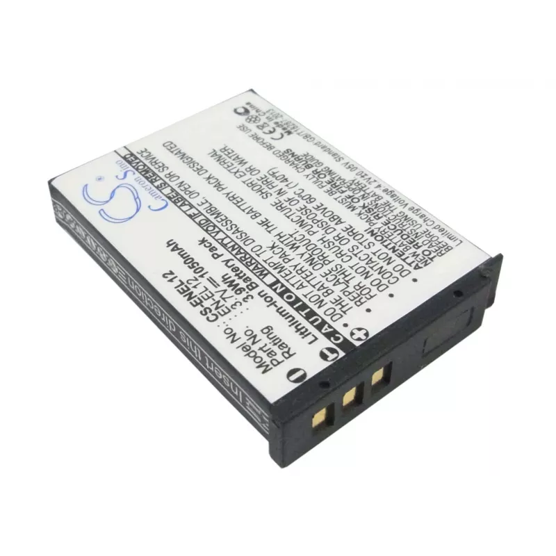 Cameron Sino batería EN-EL12 de sustitución para cámaras Nikon Coolpix y Keymission (3,7V, 1000mAh, Li-ion)