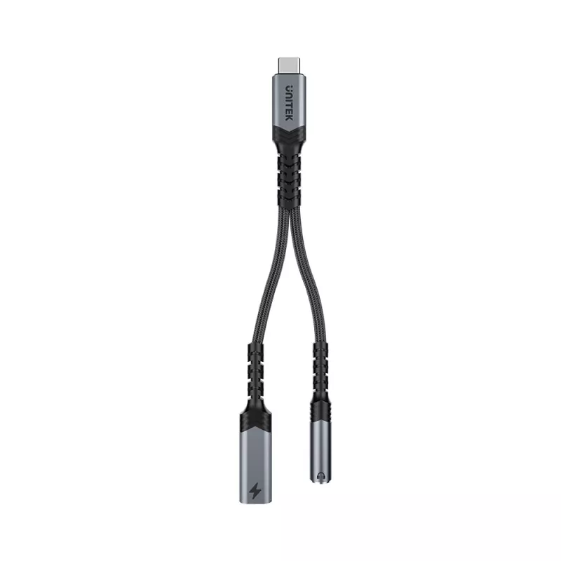 UNITEK Adaptador de audio de USB-C a 3,5 mm con PD
