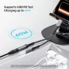 UNITEK Adaptador de audio de USB-C a 3,5 mm con PD