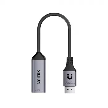 UNITEK adaptador DisplayPort a HDMI 2.1 8K@60Hz HDR 48Gbps 15cm