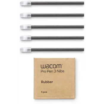 WACOM Pro Pen 3 puntas de goma pack de 5 (ACK253010Z) - puntas de repuesto para una sensación de papel natural