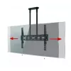 Soporte de techo universal extra grande B-TECH AV BT8448-150/BB para pantallas planas con barra de 1,5 m Ø50 mm, VESA hasta 1100x700, 130 kg, negro