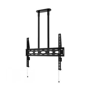 Soporte de techo universal extra grande B-TECH AV BT8448-150/BB para pantallas planas con barra de 1,5 m Ø50 mm, VESA hasta 1100x700, 130 kg, negro
