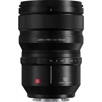 Panasonic Lumix S Pro 50mm f/1.4 objetivo, L-Mount, formato completo (S-X50E)