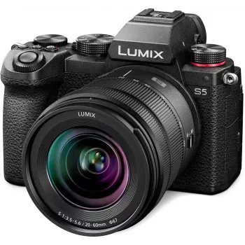 Cámara de sistema de formato completo Panasonic Lumix DC-S5KE-K con kit de objetivo 20-60 mm