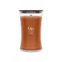 Vela aromática WoodWick Saffron Smoke vaso reloj de arena grande 609,5 g