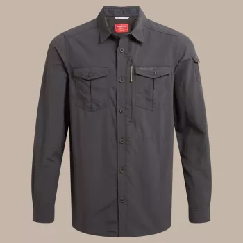 Craghoppers NosiLife Adventure LS Shirt III - negro pimienta - L